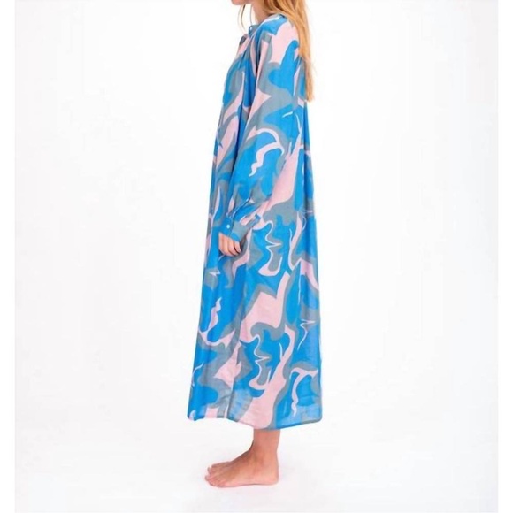 V De Vinster Sukka Swirl Print Long sleeve Dress size Small - Picture 2 of 10